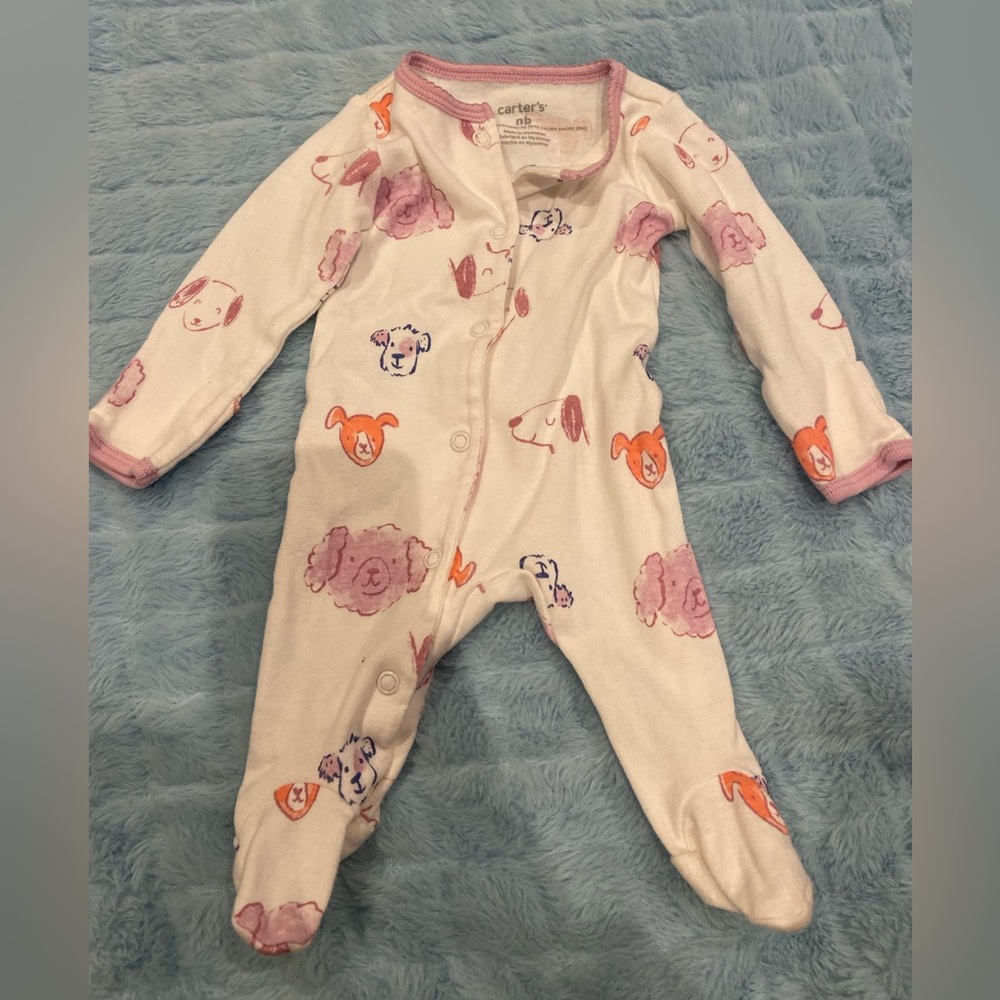 newborn baby dog footie